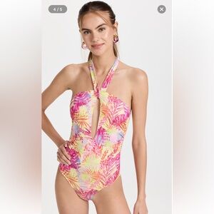 NWT Ramy Brook Printed Kiki One Piece Swimsuit Size M